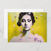 Carte Postale Déesse du printemps (Devant / Derrière)