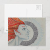 Carte Postale Déesse du tambour (Devant / Derrière)