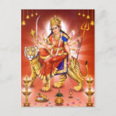 Carte Postale Déesse Durga (déesse hindoue) (Devant)