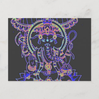 Carte Postale Déesse Eléphée Ganesha