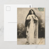 Carte postale Déesse Ethérée vintage (Devant / Derrière)