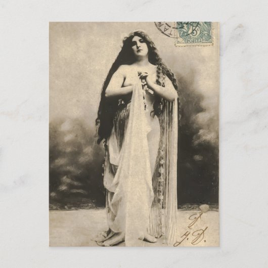 Carte postale Déesse Ethérée vintage (Devant)