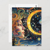 Carte Postale Déesse galactique (Devant / Derrière)