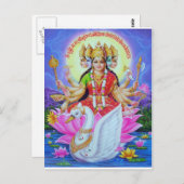 Carte Postale déesse-gayatrice (Devant / Derrière)