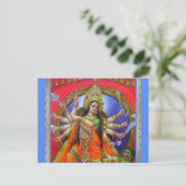 Carte Postale Déesse guerrière Durga Shakti (Debout devant)