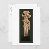 Carte Postale Déesse mère en terre cuite, Mohenjodaro, 2300-1750 (Devant / Derrière)