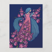 Carte Postale Déesse Papillon (Devant)