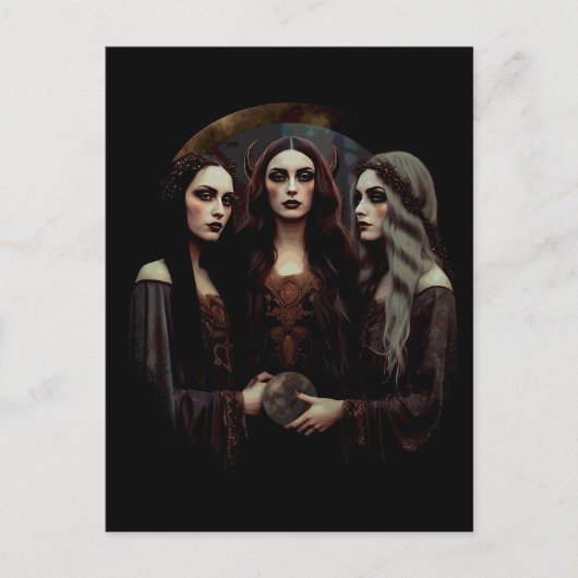 Carte Postale Déesse Triple Moon (Devant)