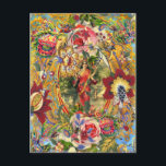 Carte Postale Déesse vintage de Bohême<br><div class="desc">Collage numérique d'inspiration bohème et vintage de Lakshmi, déesse de la beauté, de la fortune et de la prospérité. Entourée de magnifiques fleurs et de fleurs, elle se promène sur une fleur de lotus. Elle nous rappelle que la vraie richesse spirituelle transcende tout. Elle apporte la chance et la chance...</div>