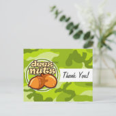 Carte Postale Deez Nuts; camo vert vif, camouflage (Debout devant)