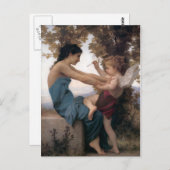 Carte Postale Defending a Heart Against Eros Bougereau (Devant / Derrière)