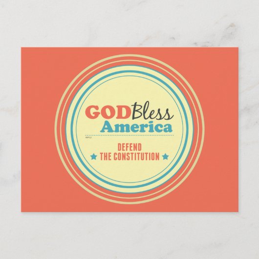 Carte Postale Défendre La Constitution (Devant)