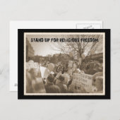 Carte Postale Défendre La Liberté Religieuse (Devant / Derrière)