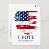 Carte Postale Défendre la sécurité sociale Politique (Devant / Derrière)