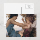 Carte Postale Défendre un coeur contre Eros Bougereau (Devant / Derrière)