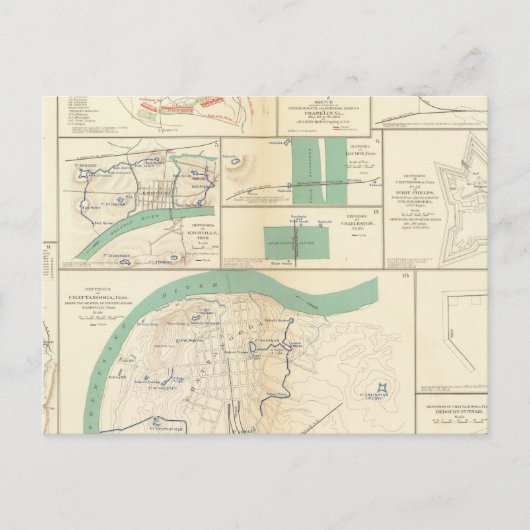 Carte Postale Défends Chattanooga (Devant)