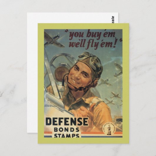 Carte Postale Defense Bond Stamps (Devant / Derrière)