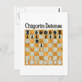 Carte Postale Défense de Chigorin (Devant / Derrière)