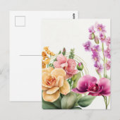 Carte Postale Déferlante d'Orchidées (Devant / Derrière)