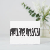 Carte Postale Défi accepté (Debout devant)