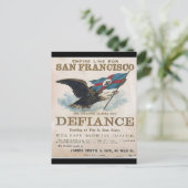 Carte Postale Défiance Clipper voile (Debout devant)