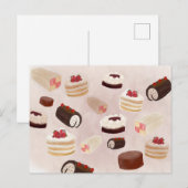 Carte Postale Défilé de gâteaux d'anniversaire (Devant / Derrière)