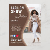 défilé de mode ENTREPRISE logo personnalisé flyer