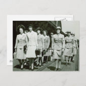 Carte Postale Défilé des recrues de l'AAF 1942 (Devant / Derrière)