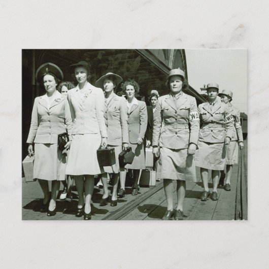 Carte Postale Défilé des recrues de l'AAF 1942 (Devant)