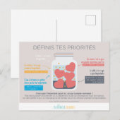 Carte Postale Définir ses priorités (Devant / Derrière)