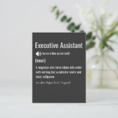 Carte Postale Définition d'assistant de direction (Debout devant)