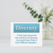 Carte Postale Définition de la diversité (Debout devant)