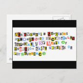 Carte Postale Définition de la réalisation (Devant / Derrière)