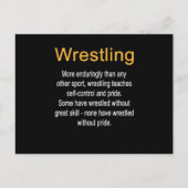 Carte Postale Définition de lutte Autocontrôle Entraîneur de con (Devant)