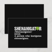 Carte Postale Définition de Shenanigator Saint-Patrick (Devant / Derrière)
