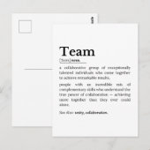 Carte Postale Définition d'équipe – La puissance de la collabora (Devant / Derrière)