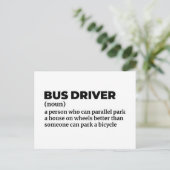 Carte Postale Définition d'exploitant d'autobus scolaire (Debout devant)