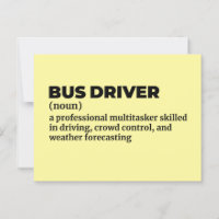 Définition drôle de chauffeur de transport scolair