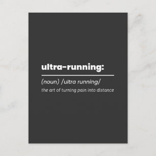 Carte Postale Définition drôle de l'ultra running