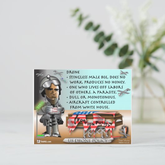 Carte Postale Définition du drone (Debout devant)