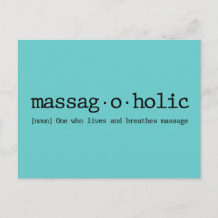 Carte Postale Définition d'un massage addict