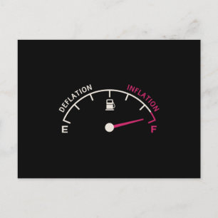 Carte Postale Déflation de l'inflation
