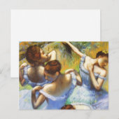 Carte postale Degas Blue Dancers (Devant / Derrière)