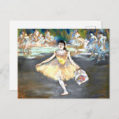 Carte Postale Degas - Dancer with a Bouquet (Devant / Derrière)