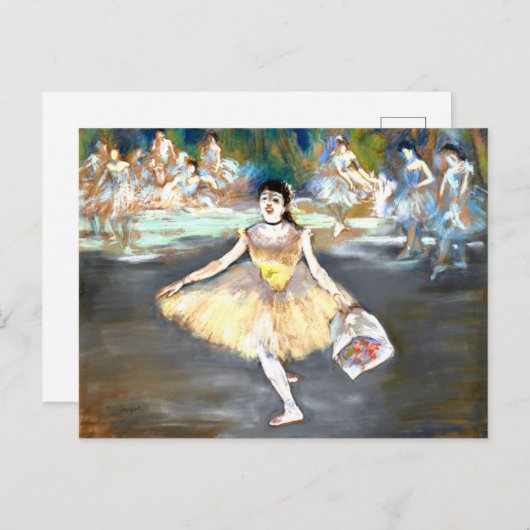Carte Postale Degas - Dancer with a Bouquet (Devant / Derrière)