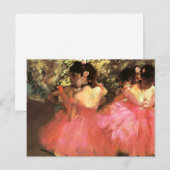 Carte Postale Degas Dancers en Pink Postcard (Devant / Derrière)