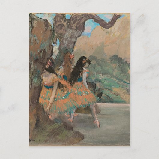 Carte Postale Degas - Danseurs de ballet, 1877, (Devant)
