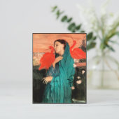 Carte Postale Degas - Jeune femme avec Ibis, art (Debout devant)