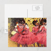 Carte Postale Degas - Les Danseurs Roses (Devant / Derrière)