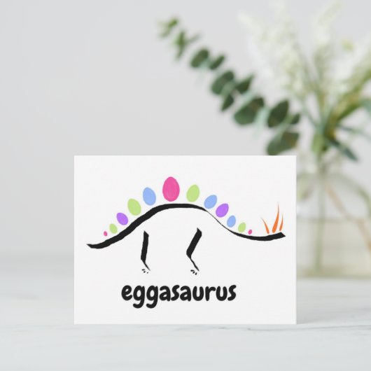 Carte postale d'Eggasaurus (Debout devant)